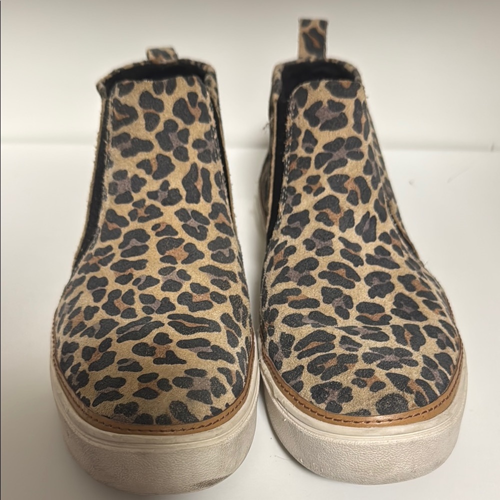 Toms Leopard Print Slip-On Sneakers